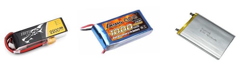 شکل ظاهری باتری لیتیوم پلیمر