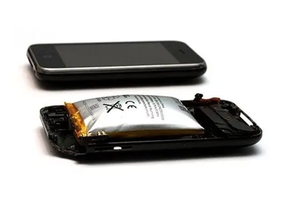 باتری لیتیوم پلیمر باد کرده