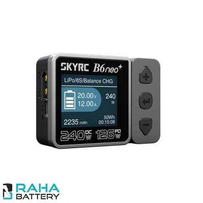 شارژر رنگ طوسی B6neo Plus