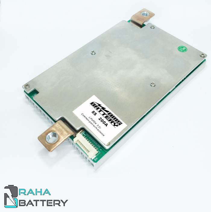 8s-200a برد محافظ BMS PCM باتری لیتیوم (LFP) 8 سل 200 آمپر - رها باتری
