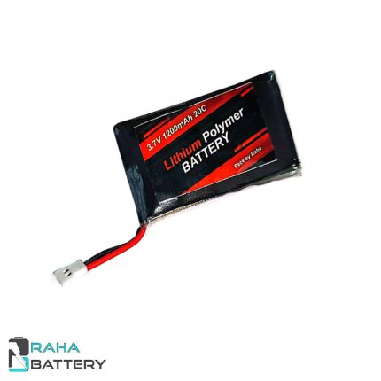 باتری لیتیوم پلیمر 1200 میلی آمپر 1 سل - رها باتری