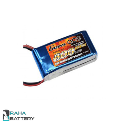 باتری لیتیوم پلیمر 2 سل 800 میلی آمپر - رها باتری