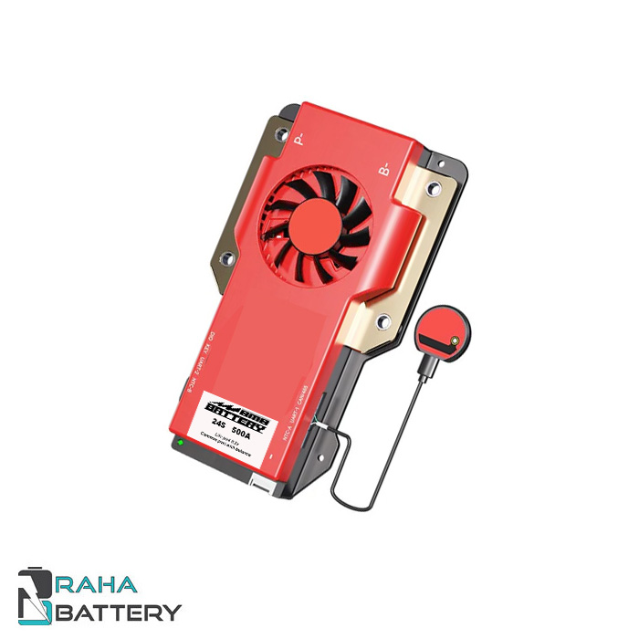24s-500a-lfp.jpg برد BMS محافظ باتری لیتیوم فسفات 24 سل 500 آمپر - رها باتری