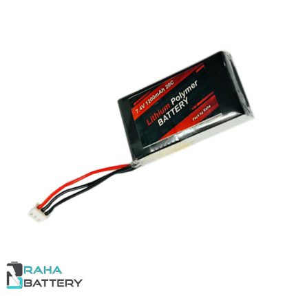 باتری لیتیوم پلیمر 2 سل 1200 میلی آمپر - رها باتری