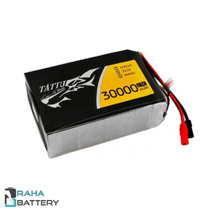 باتری لیتیوم پلیمر 6 سل Tattu 30000mAh 25C (تولید 2019)