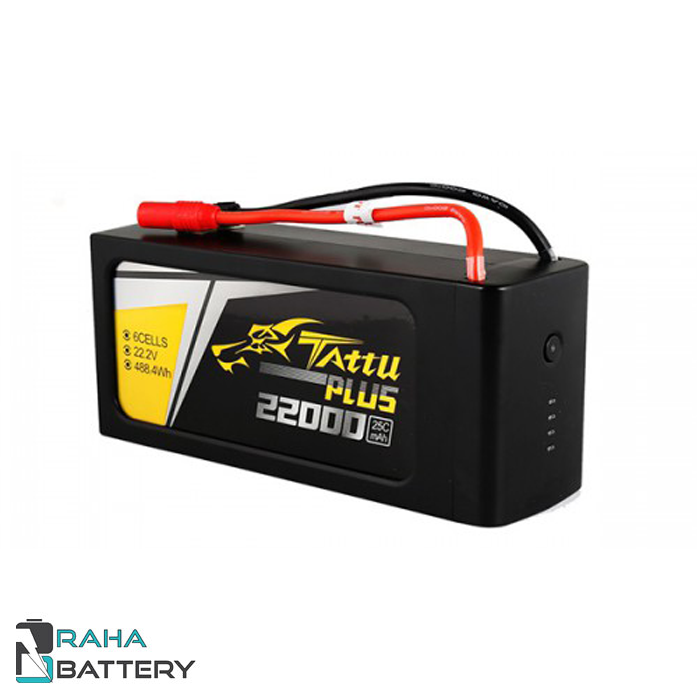 Tattu-Plus-22000mAh-25C-6-cell-lithium-polymer-smart-battery-021108-e1707730026194.png باتری لیتیوم پلیمر 6 سل 22000 میلی آمپر - رها باتری