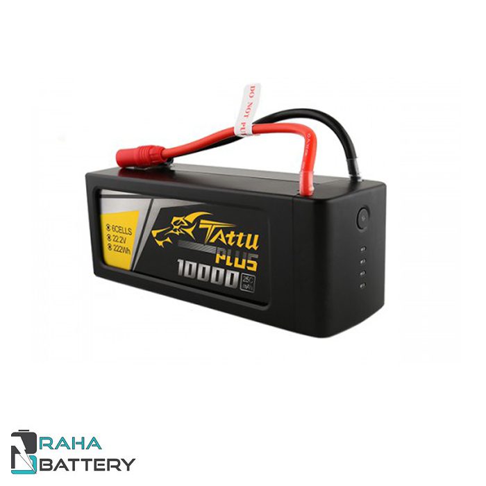 Tattu-plus-10000mAh-25C-6-cell-lithium-polymer-smart-battery-021108-e1707729806749.jpg باتری هوشمند لیتیوم پلیمر 6 سل 10000 میلی آمپر - رها باتری