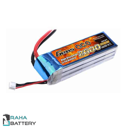 باتری لیتیوم پلیمر 3 سل Gens Ace 2600mAh 30C