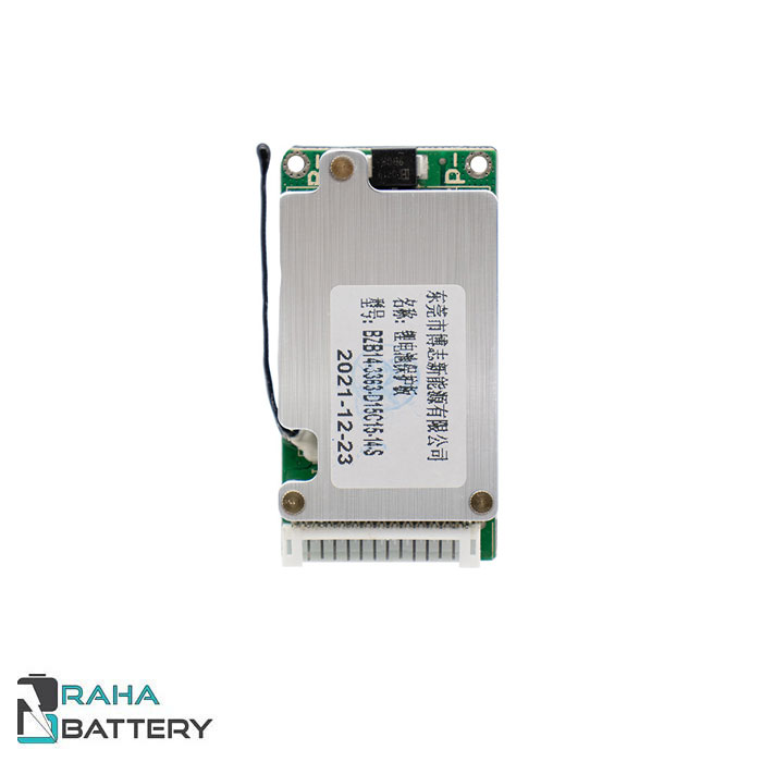 bms-BZB14-3363-D20D20-14s-20A-030115.jpg برد محافظ باتری لیتیومی 13 سل 20 آمپر - رها باتری