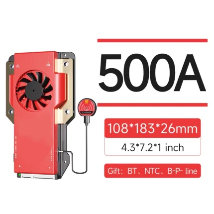 BMS هوشمند باتری لیتیوم فسفات 24 سل 500 آمپر