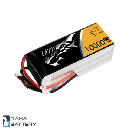 تصویر کامل باتری لیتیوم پلیمر 6 سل Gens Ace tattu 10000 mAh 15c