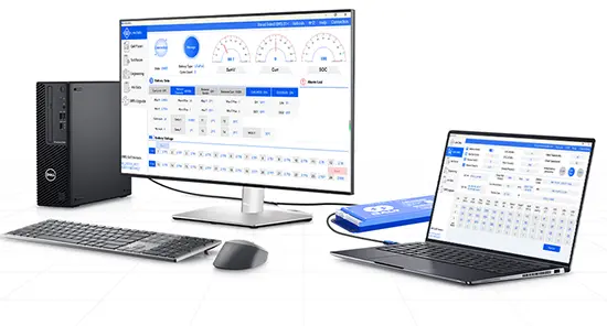 امکانات در دسترس از طریق اتصال کامپیوتری در بالانسر فعال دالی
