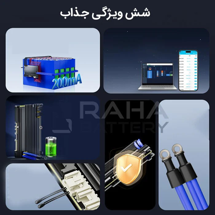 شش مزیت ماژول BMS هوشمند باتری لیتیوم یون 7 تا 24 سل 200 آمپر