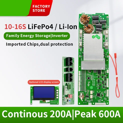 BMS هوشمند 200 آمپر 16 سل - رها باتری