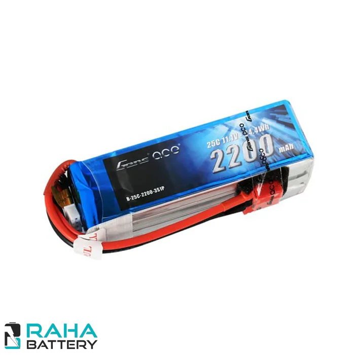 Gens Ace 2200mAh 25C 4S LiPo باتری لیتیوم پلیمر 4 سل 2200 میلی آمپر - رها باتری