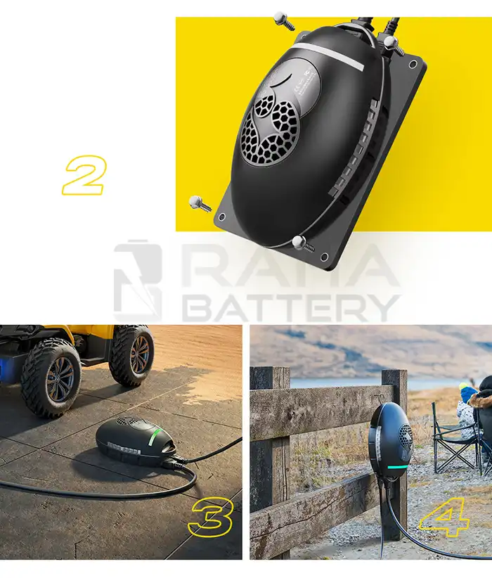 قابلیت نصب شارژر دالی 48 ولت 600 وات