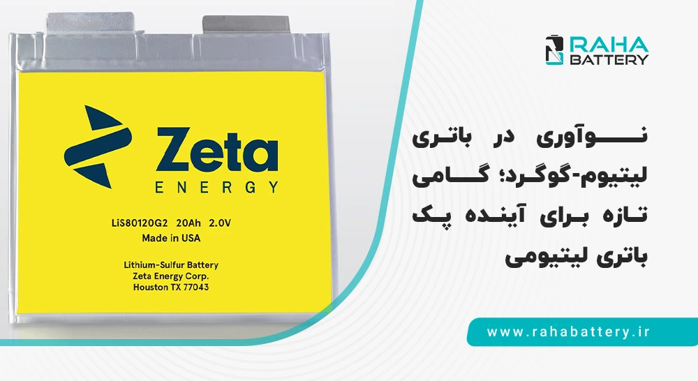 بنر مقاله نوآوری در باتری لیتیوم-گوگرد - رها باتری