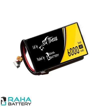 باتری لیتیوم پلیمر 6000 میلی آمپر 3 سل tattu - رها باتری