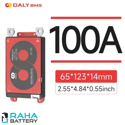ماژول BMS باتری لیتیوم یون 7 سل 100 آمپر برند DALY - رها باتری